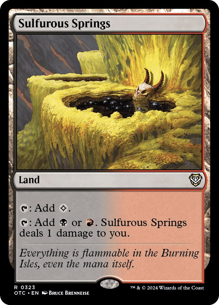 Sulfurous Springs [Outlaws of Thunder Junction Commander] | Good Games North