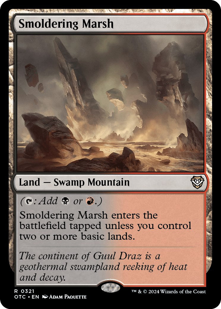 Smoldering Marsh [Outlaws of Thunder Junction Commander] | Good Games North