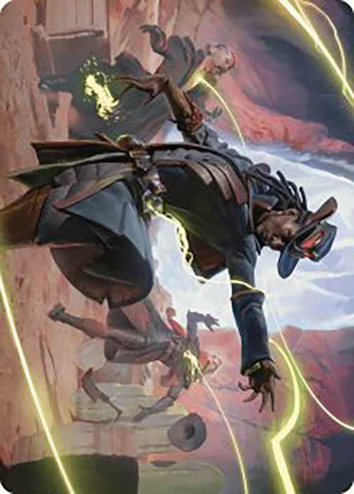 Lilah, Undefeated Slickshot Art Card [Outlaws of Thunder Junction Art Series] | Good Games North