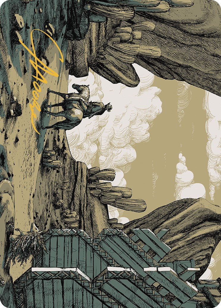 Path to Exile Art Card (Gold-Stamped Signature) [Outlaws of Thunder Junction Art Series] | Good Games North