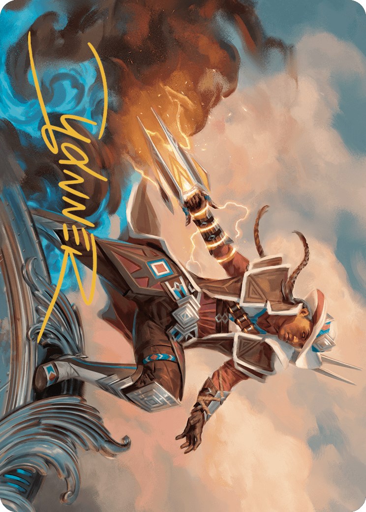 Annie Flash, the Veteran Art Card (Gold-Stamped Signature) [Outlaws of Thunder Junction Art Series] | Good Games North