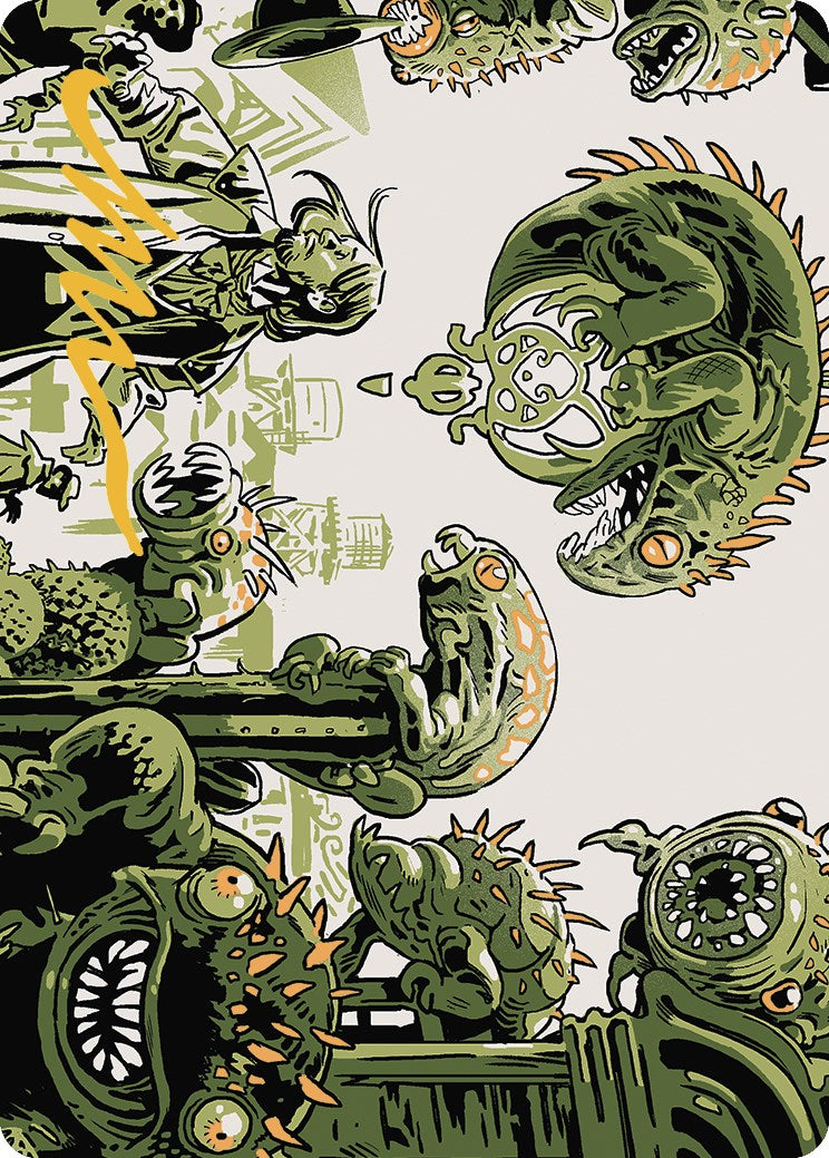 Pest Infestation Art Card (Gold-Stamped Signature) [Outlaws of Thunder Junction Art Series] | Good Games North