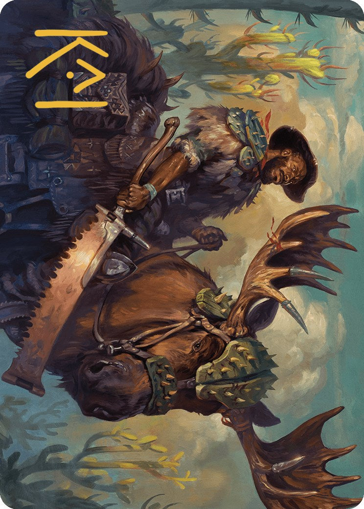 Spinewoods Paladin Art Card (Gold-Stamped Signature) [Outlaws of Thunder Junction Art Series] | Good Games North