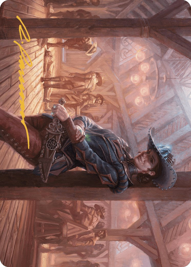 Marchesa, Dealer of Death Art Card (Gold-Stamped Signature) [Outlaws of Thunder Junction Art Series] | Good Games North
