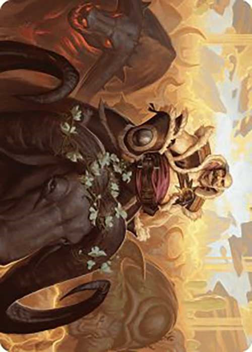 Bruse Tarl, Roving Rancher Art Card [Outlaws of Thunder Junction Art Series] | Good Games North