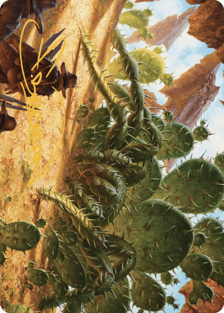 Cactarantula Art Card (Gold-Stamped Signature) [Outlaws of Thunder Junction Art Series] | Good Games North