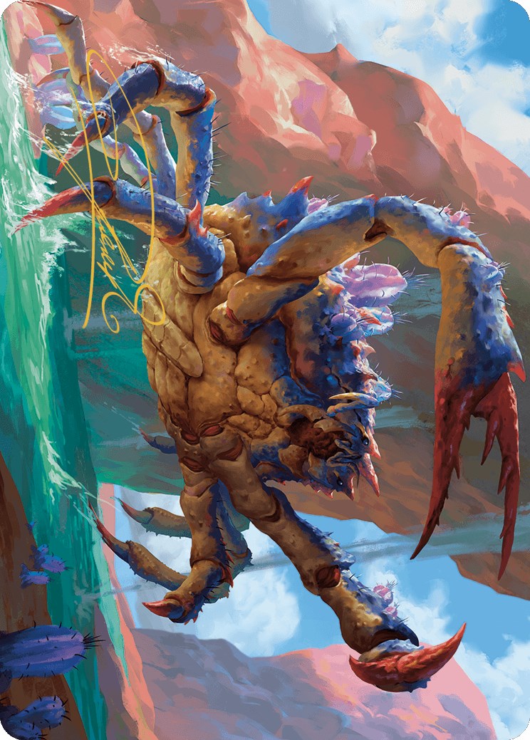 Canyon Crab Art Card (Gold-Stamped Signature) [Outlaws of Thunder Junction Art Series] | Good Games North