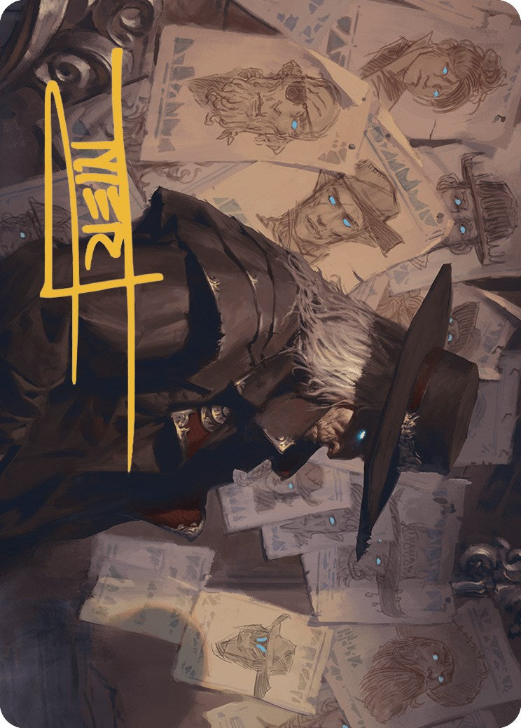 Lazav, Familiar Stranger Art Card (Gold-Stamped Signature) [Outlaws of Thunder Junction Art Series] | Good Games North