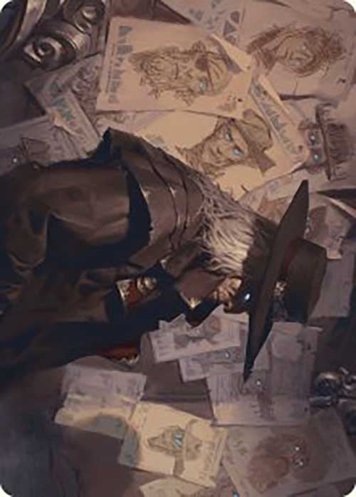 Lazav, Familiar Stranger Art Card [Outlaws of Thunder Junction Art Series] | Good Games North