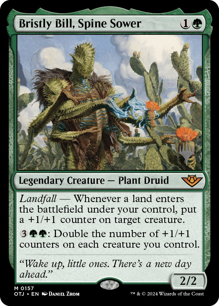 Bristly Bill, Spine Sower (Promo Pack) [Outlaws of Thunder Junction Promos] | Good Games North