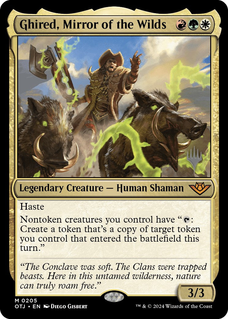 Ghired, Mirror of the Wilds (Promo Pack) [Outlaws of Thunder Junction Promos] | Good Games North