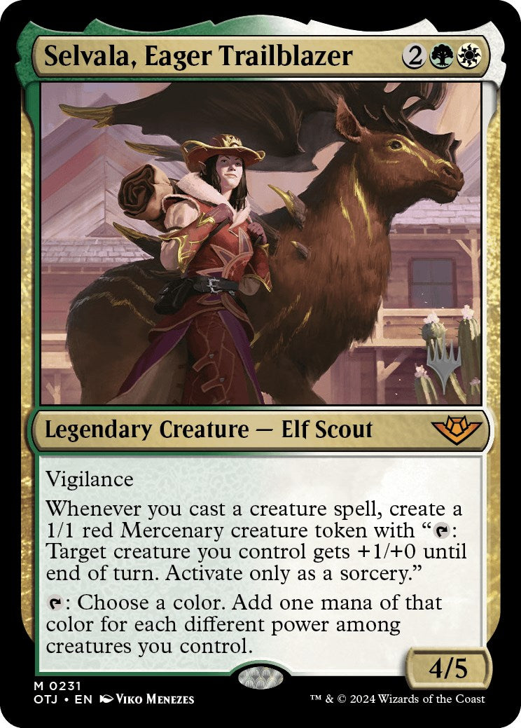 Selvala, Eager Trailblazer (Promo Pack) [Outlaws of Thunder Junction Promos] | Good Games North