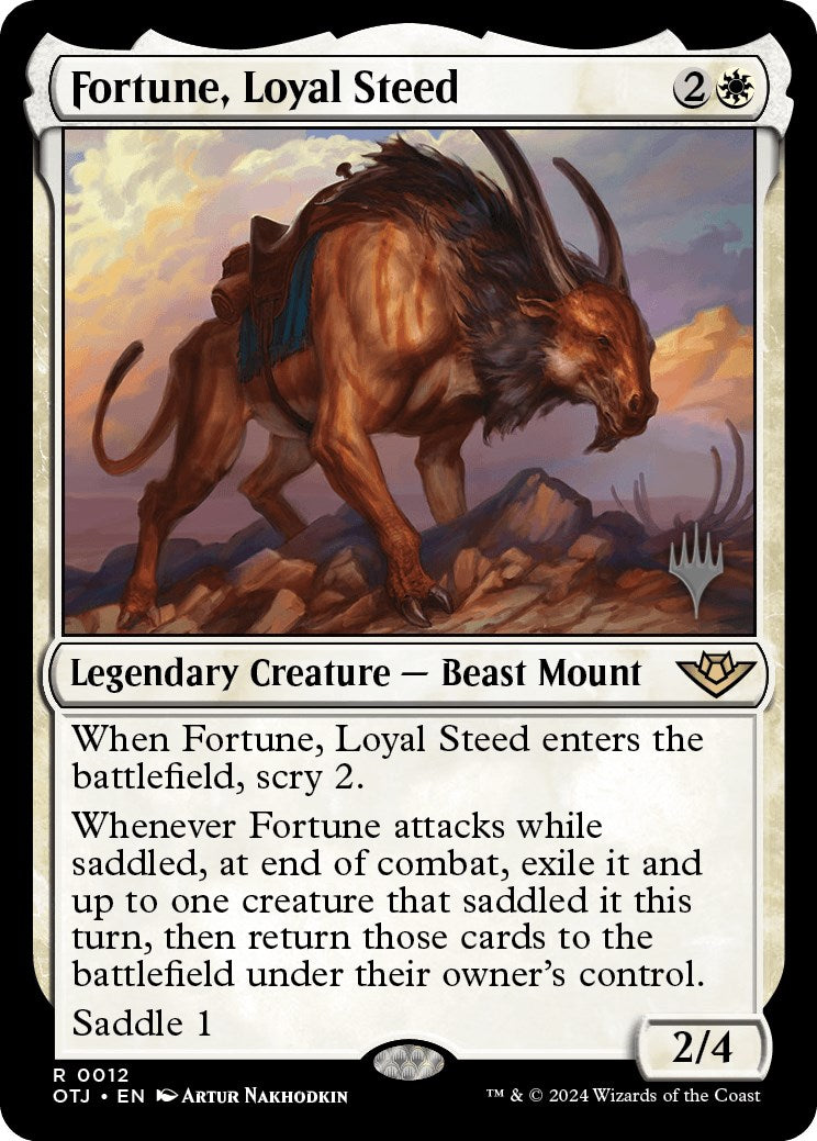 Fortune, Loyal Steed (Promo Pack) [Outlaws of Thunder Junction Promos] | Good Games North
