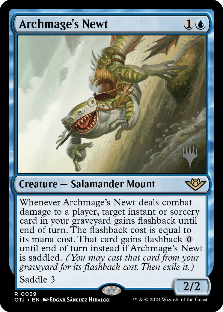 Archmage's Newt (Promo Pack) [Outlaws of Thunder Junction Promos] | Good Games North