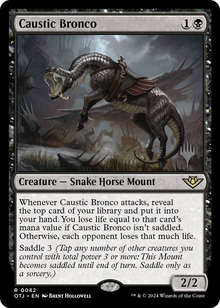 Caustic Bronco (Promo Pack) [Outlaws of Thunder Junction Promos] | Good Games North