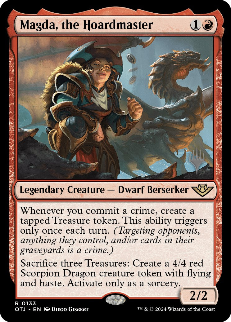 Magda, the Hoardmaster (Promo Pack) [Outlaws of Thunder Junction Promos] | Good Games North