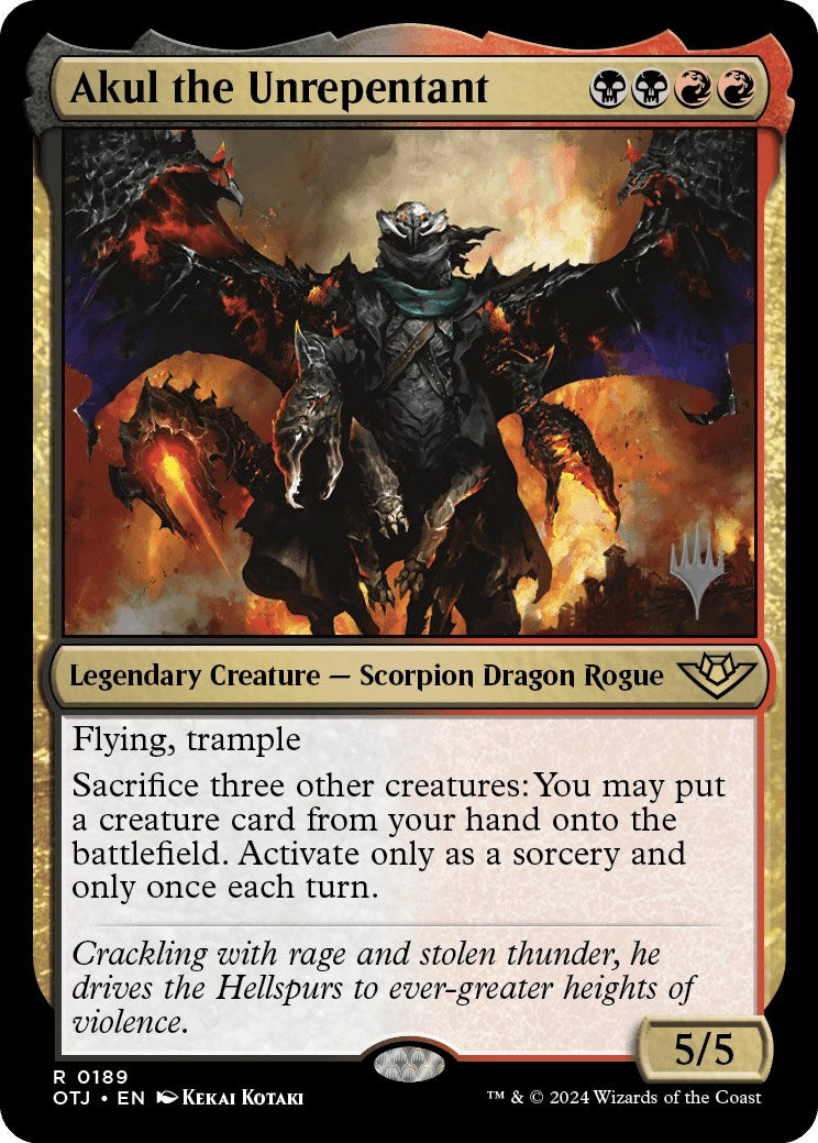 Akul the Unrepentant (Promo Pack) [Outlaws of Thunder Junction Promos] | Good Games North