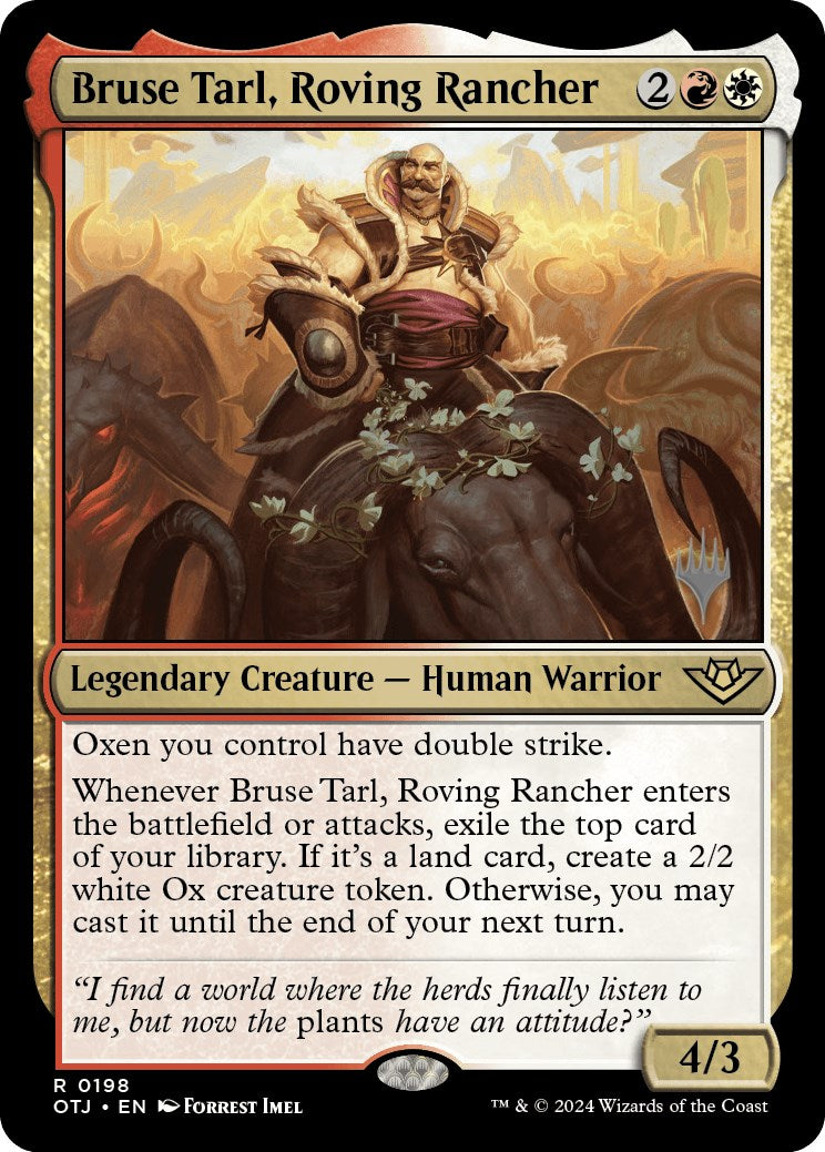Bruse Tarl, Roving Rancher (Promo Pack) [Outlaws of Thunder Junction Promos] | Good Games North