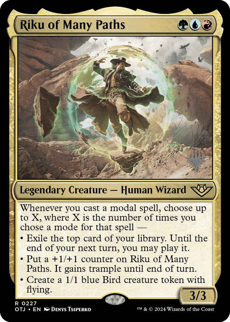 Riku of Many Paths (Promo Pack) [Outlaws of Thunder Junction Promos] | Good Games North