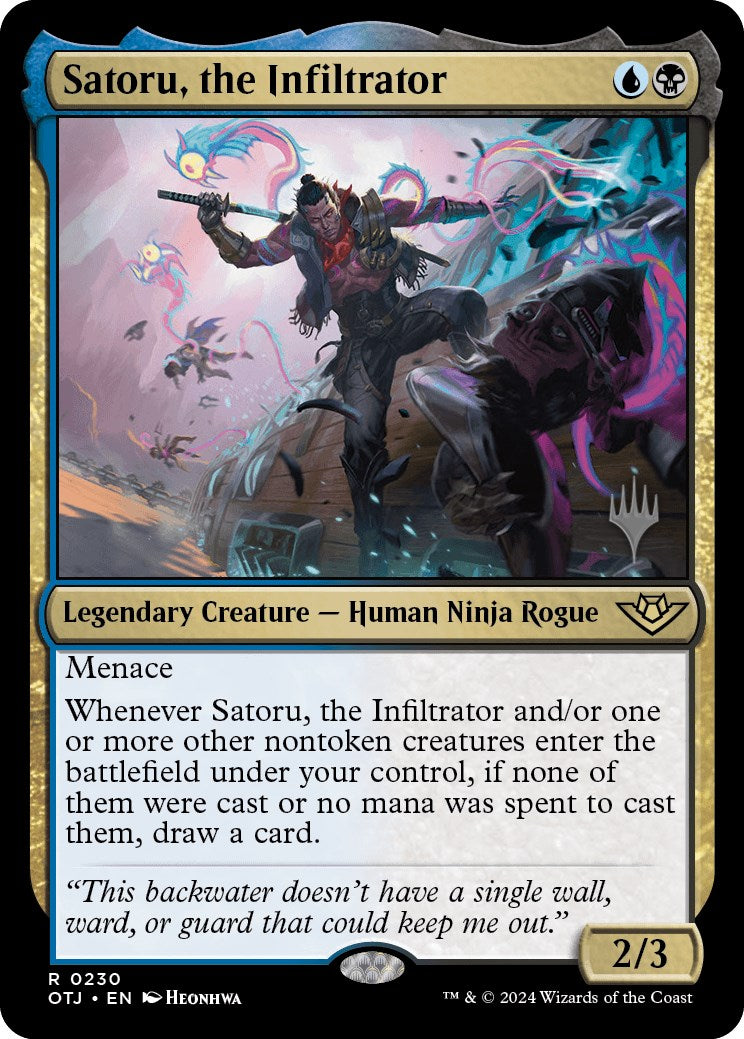 Satoru, the Infiltrator (Promo Pack) [Outlaws of Thunder Junction Promos] | Good Games North