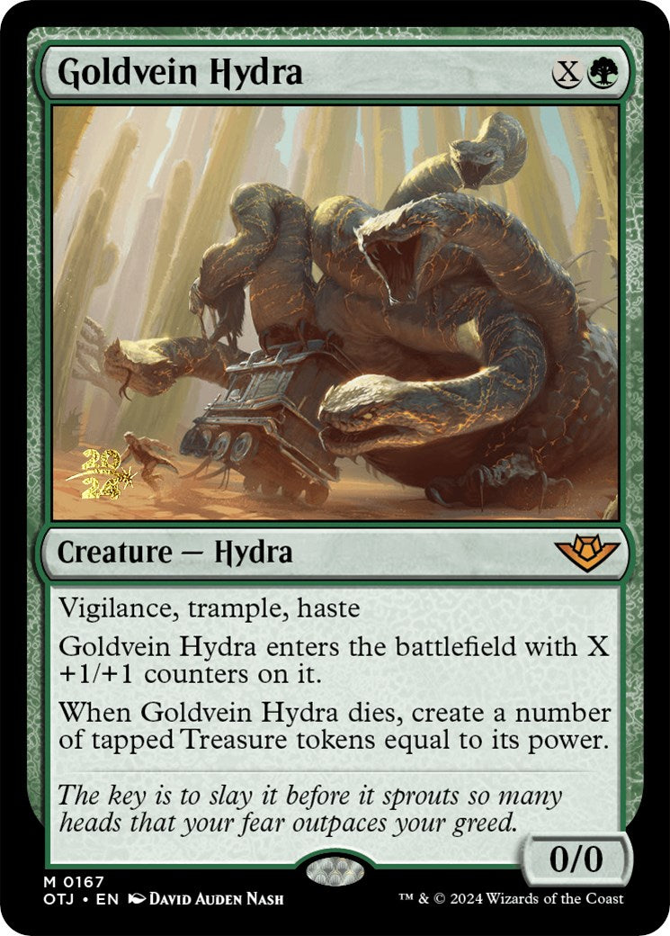 Goldvein Hydra [Outlaws of Thunder Junction Prerelease Promos] | Good Games North