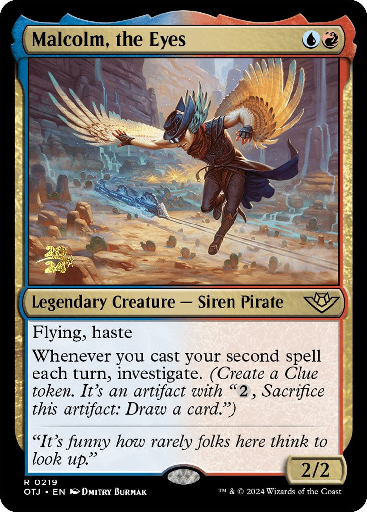 Malcolm, the Eyes [Outlaws of Thunder Junction Prerelease Promos] | Good Games North