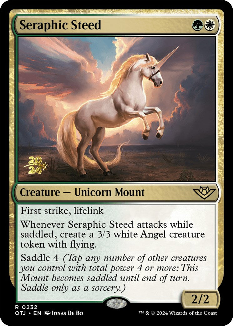 Seraphic Steed [Outlaws of Thunder Junction Prerelease Promos] | Good Games North