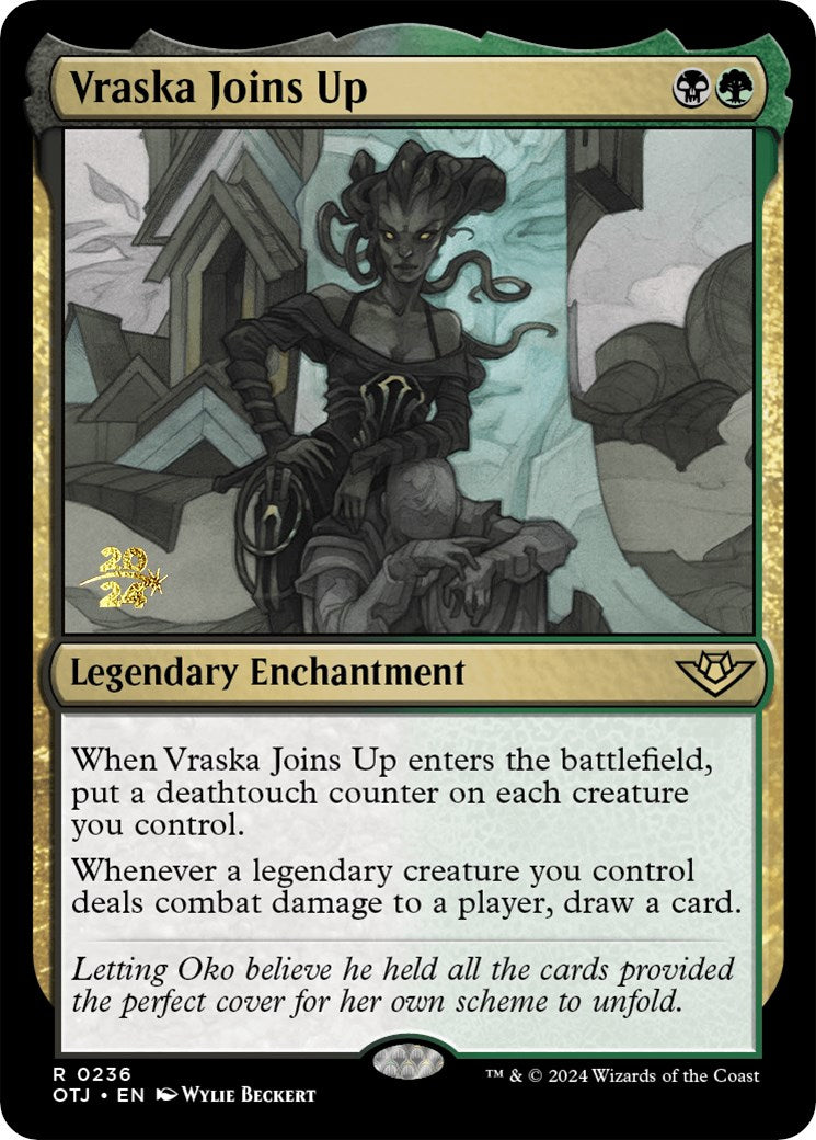 Vraska Joins Up [Outlaws of Thunder Junction Prerelease Promos] | Good Games North