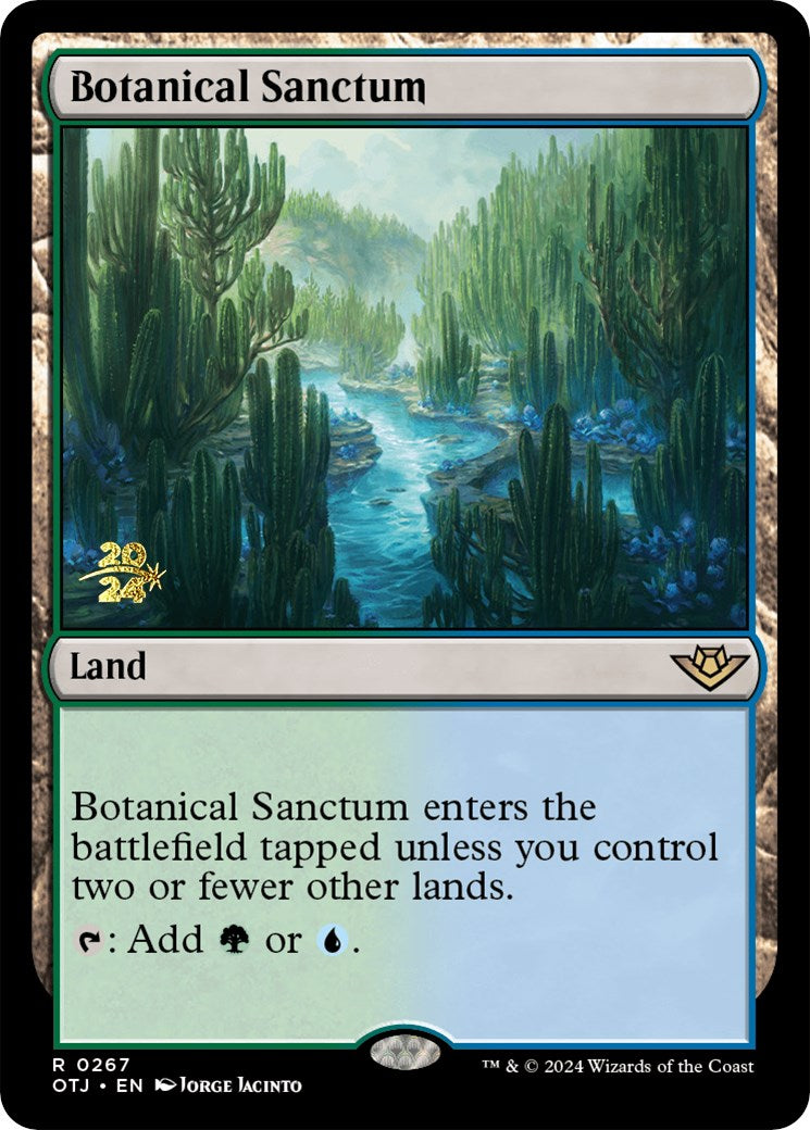 Botanical Sanctum (OTJ) [Outlaws of Thunder Junction Prerelease Promos] | Good Games North