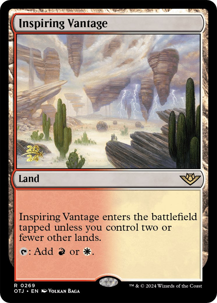 Inspiring Vantage (OTJ) [Outlaws of Thunder Junction Prerelease Promos] | Good Games North