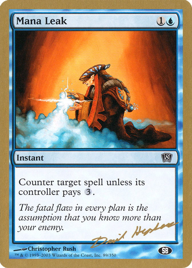 Mana Leak (Dave Humpherys) (SB) [World Championship Decks 2003] | Good Games North