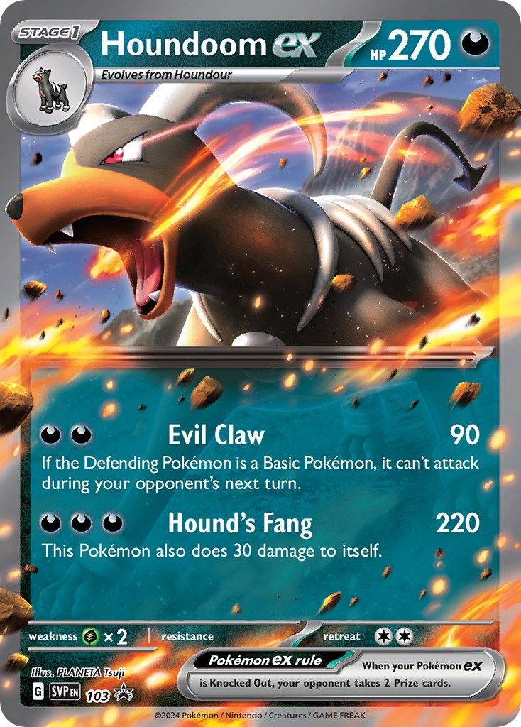 Houndoom ex (103) [Scarlet & Violet: Black Star Promos] | Good Games North