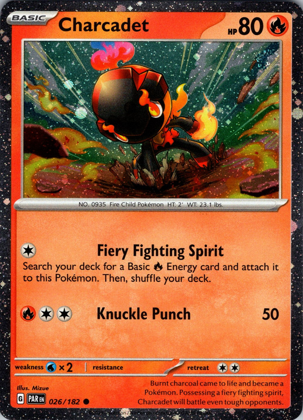 Charcadet (026/182) (Cosmos Holo) [Scarlet & Violet: Paradox Rift] | Good Games North