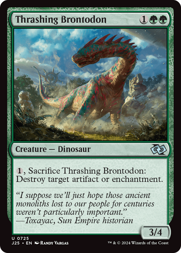 Thrashing Brontodon [Foundations Jumpstart] | Good Games North