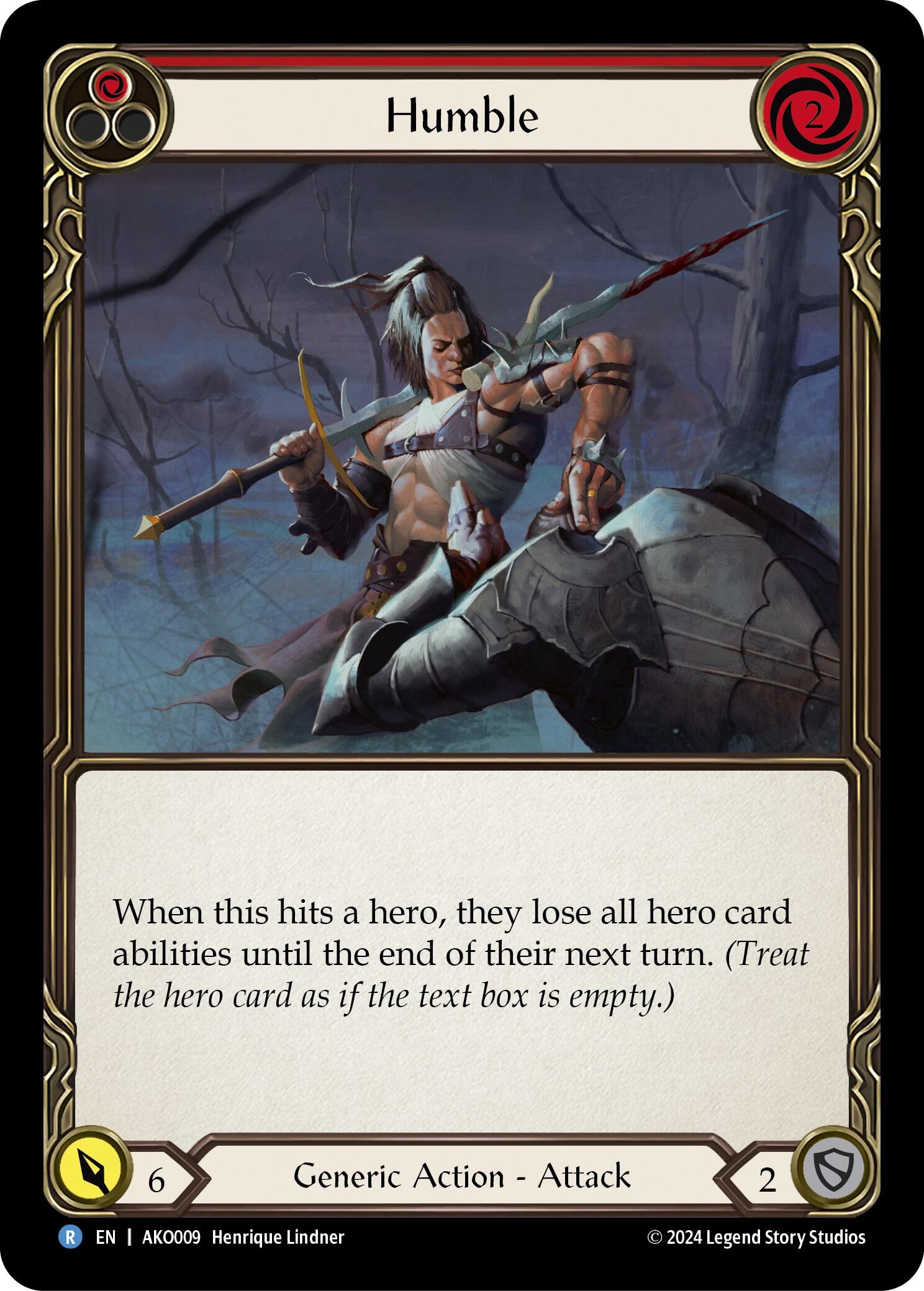 Humble (Red) [AKO009] (Armory Deck: Kayo) | Good Games North