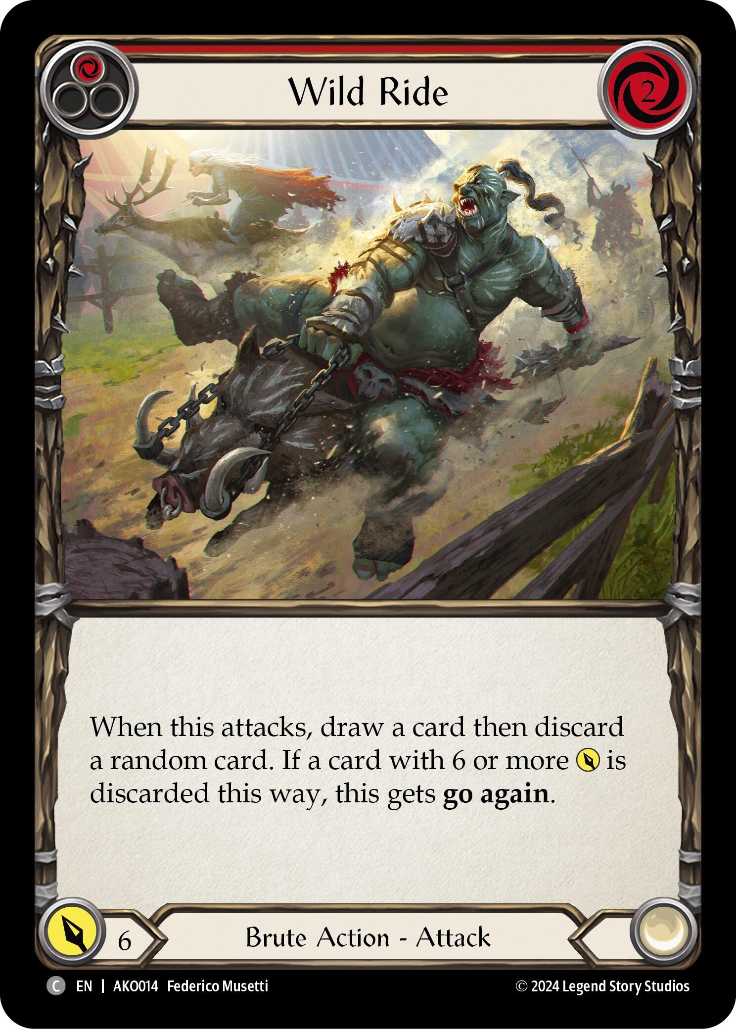 Wild Ride (Red) [AKO014] (Armory Deck: Kayo) | Good Games North