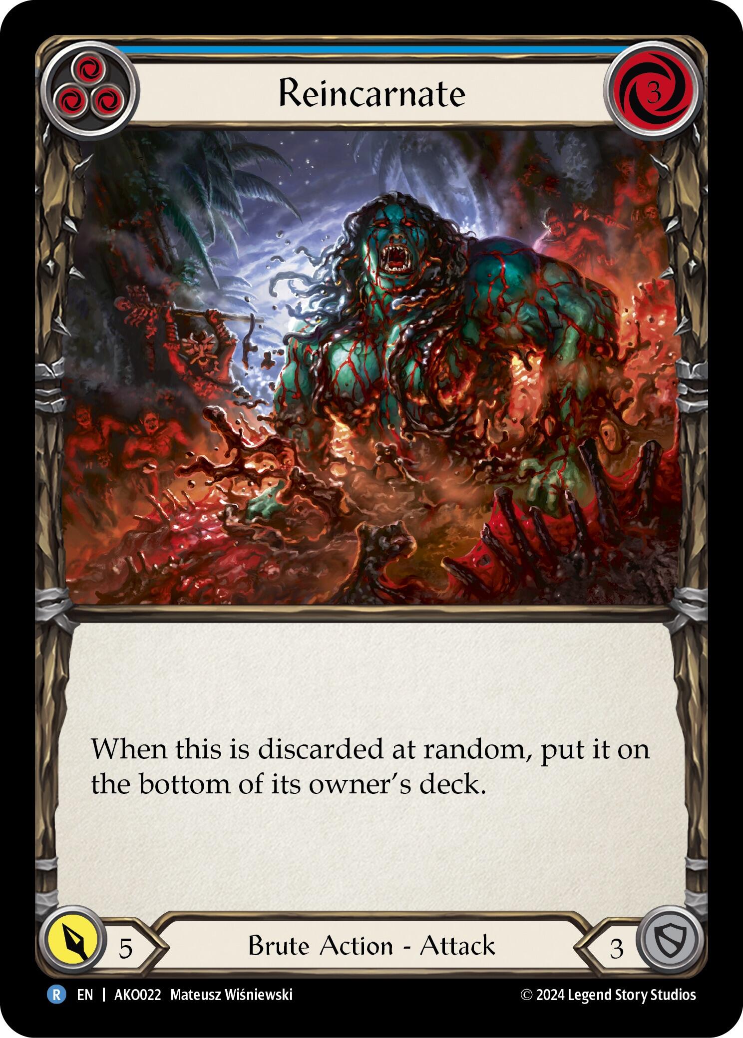 Reincarnate (Blue) [AKO022] (Armory Deck: Kayo) | Good Games North