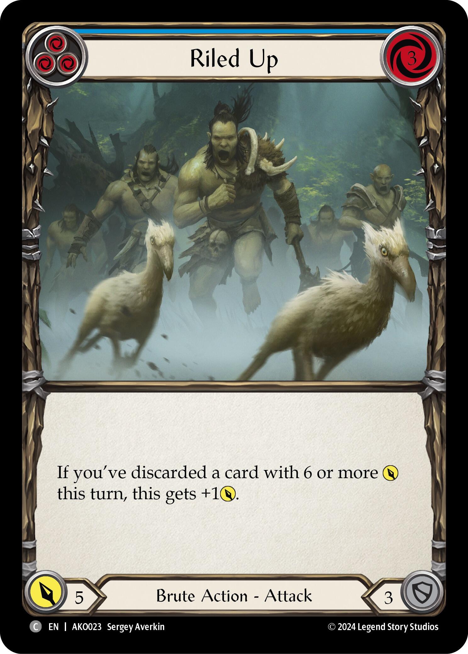 Riled Up (Blue) [AKO023] (Armory Deck: Kayo) | Good Games North