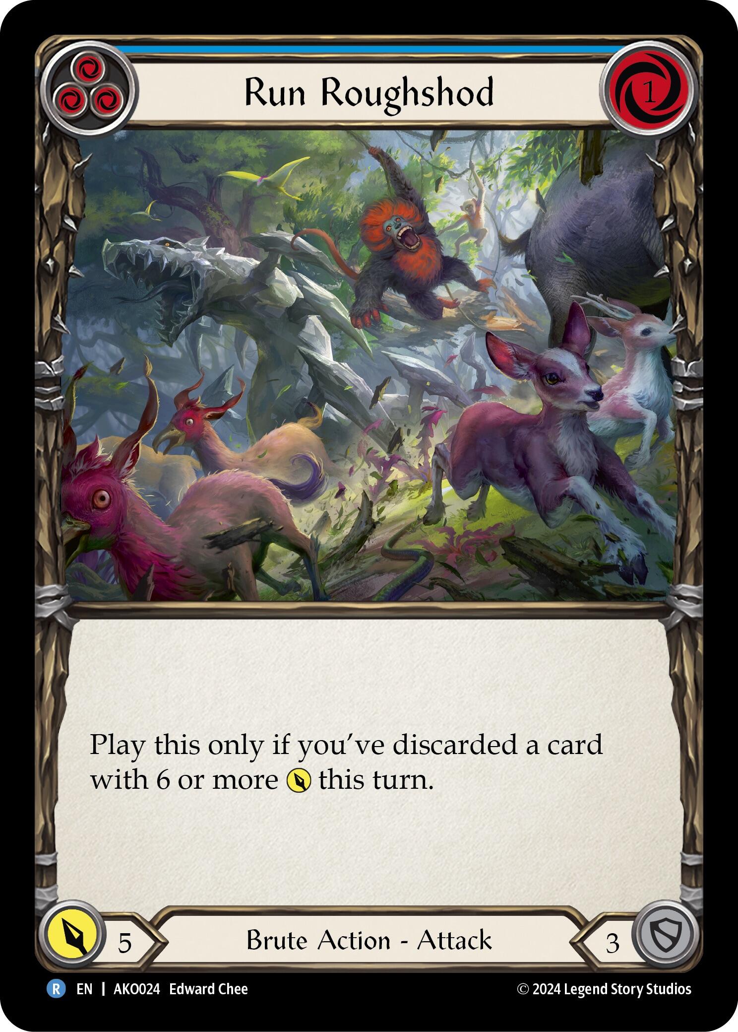 Run Roughshod [AKO024] (Armory Deck: Kayo)  Rainbow Foil | Good Games North