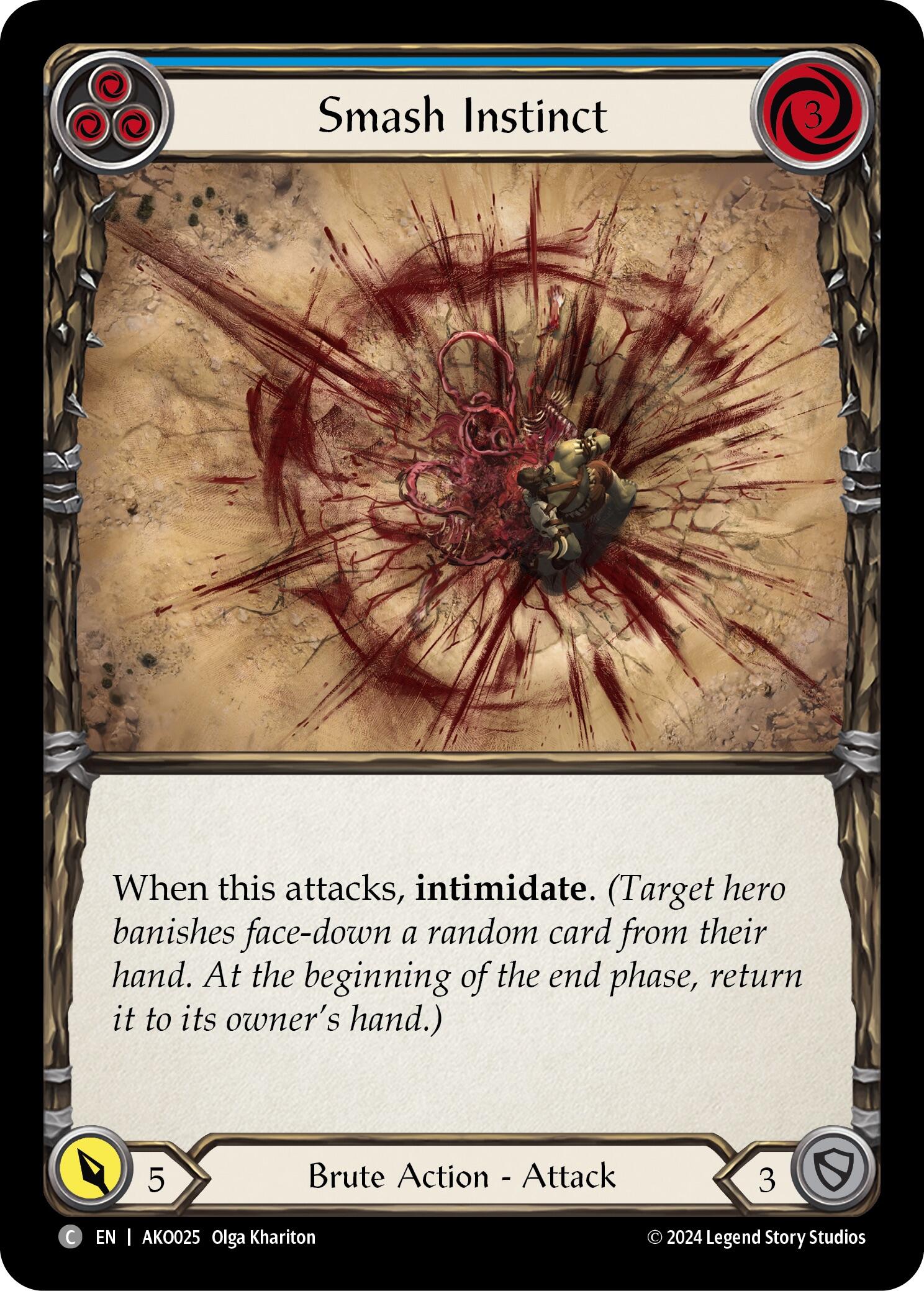 Smash Instinct (Blue) [AKO025] (Armory Deck: Kayo) | Good Games North