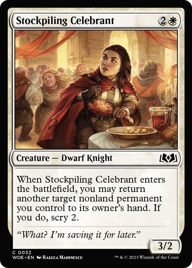 Stockpiling Celebrant [Wilds of Eldraine] | Good Games North