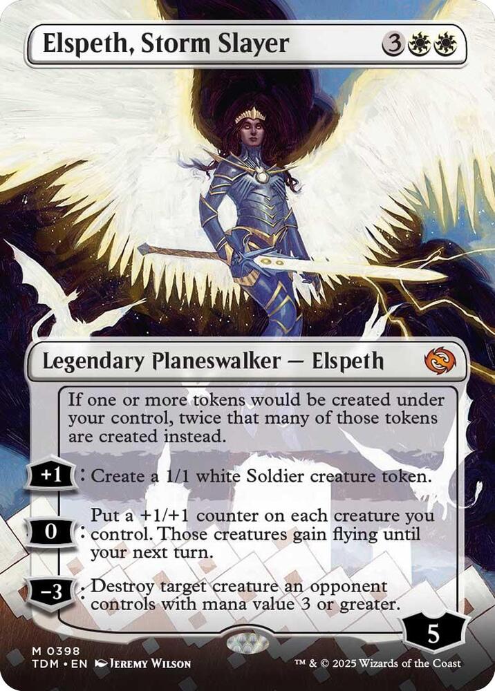 Elspeth Storm Slayer Borderless (Tarkir: Dragonstorm)  | Good Games North