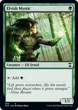 Elvish Mystic 58/1 (Commander: Kaldheim)  | Good Games North