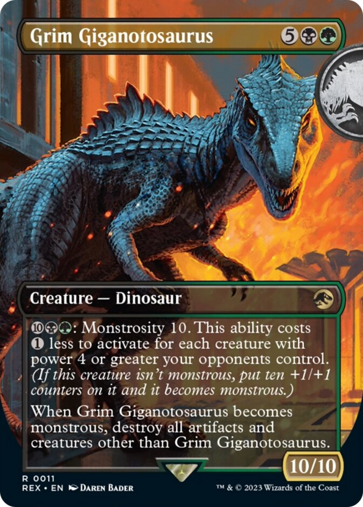Grim Giganotosaurus (Borderless) [Jurassic World Collection] | Good Games North