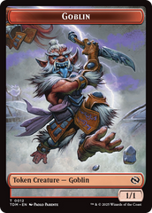 Goblin // Warrior Double-Sided Token [Tarkir: Dragonstorm Tokens] | Good Games North