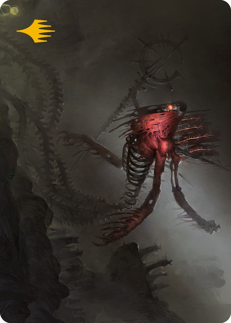 Drivnod, Carnage Dominus Art Card (Gold-Stamped Signature) [Phyrexia: All Will Be One Art Series] | Good Games North
