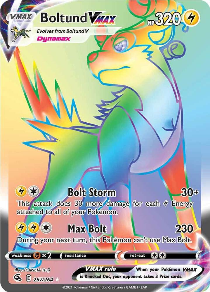 Boltund VMAX Secret 267/264 (SWSH08: Fusion Strike)  - Holofoil | Good Games North