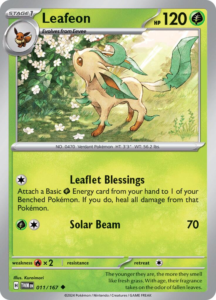 Leafeon (011/167) [Scarlet & Violet: Twilight Masquerade] | Good Games North