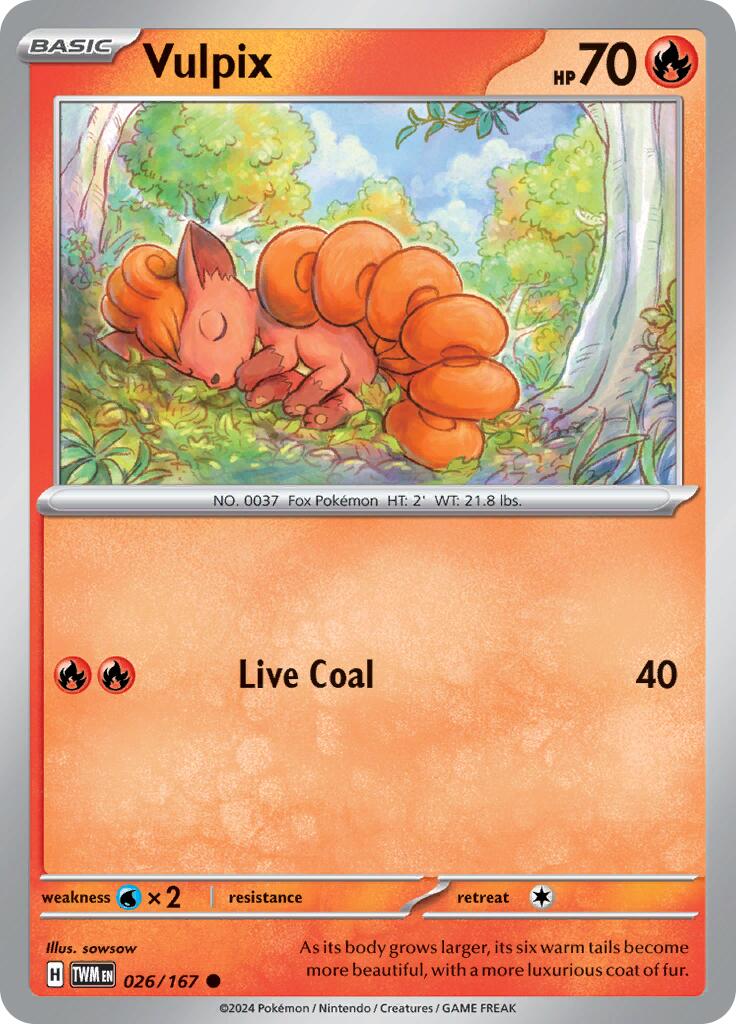 Vulpix (026/167) [Scarlet & Violet: Twilight Masquerade] | Good Games North