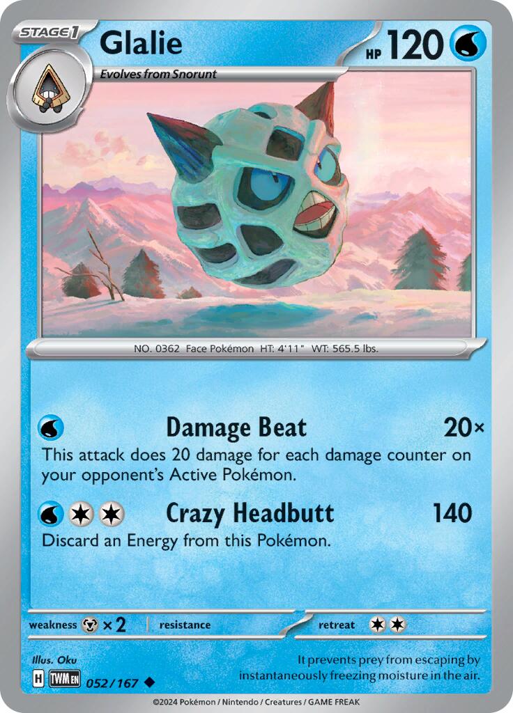 Glalie (052/167) [Scarlet & Violet: Twilight Masquerade] | Good Games North